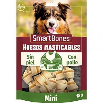 SmartBones Pollo Huesos masticables Mini para perros, 18 piezas