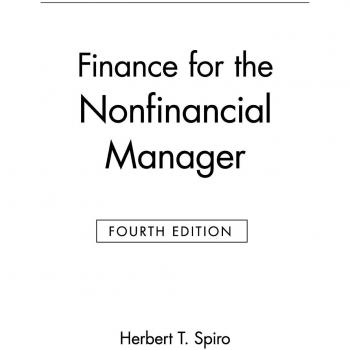 Finance for the Nonfinancial Manager, Fourth Edition: Fourth Edition
