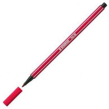 STABILO Pen 68 Rotulador Rojo Oscuro Nº50 Punta 1.0mm Acuarelable Pack de 10 Unidades