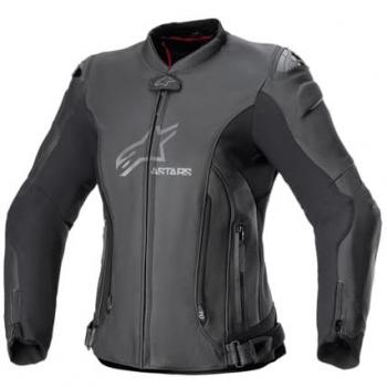 Alpinestars Chaqueta de Moto Mujer Stella GP Plus V4 Negra Cuero