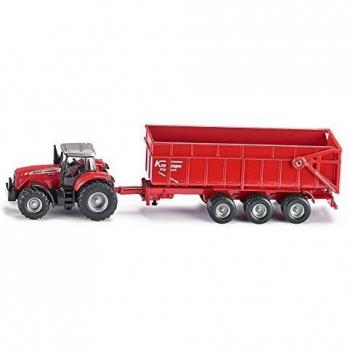 Massey Ferguson Tractor with Trailer 1:87 Scale - Siku Model 1844