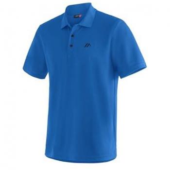 Maier Sports Ulrich Short Sleeve Polo Shirt for Men - Strong Blue