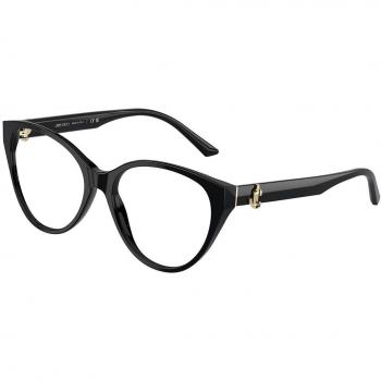 Jimmy Choo JC3009 5000 Women's Eyeglasses Black Size 52 (Frame Only) - Blue Light Block Available