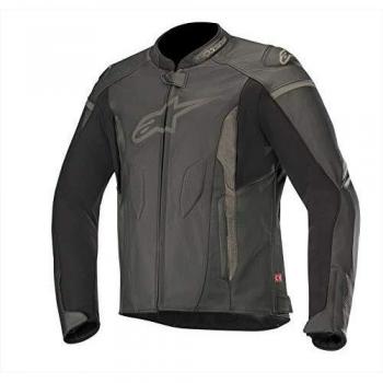 Alpinestars Chaqueta de motorista Faster de piel, color negro, talla 56