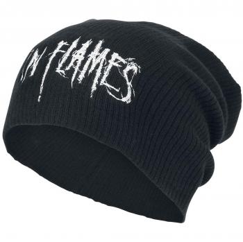 In Flames Logo Unisex Gorro Negro 100% poliacrílico