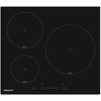 Placa de Cocción por Inducción Daewoo 3 Foyers 60 cm 7200W Negro