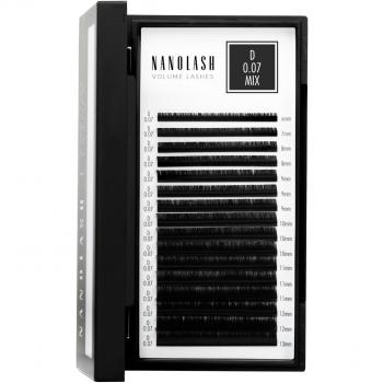 Pestañas postizas Nanolash VOLUME LASHES 0.07 D #6-13 mm 1 u