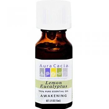 Aura Cacia 100 Percent Pure Lemon Eucalyptus Essential Oil, 0.5 Ounce -- 6 per case. by AURA CACIA