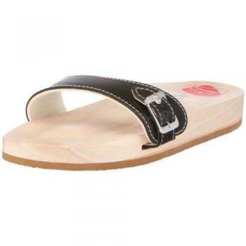 Berkemann Original Sandale 00100-900 - Zuecos de cuero unisex, color negro, talla 35.5
