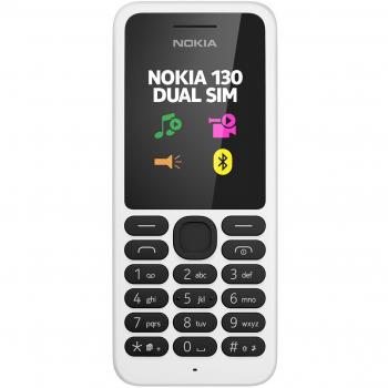 Nokia 130 - Teléfono Móvil Dual Sim de 1.8, Bluetooth, Radio FM, Tarjeta MicroSD, Batería 1020mAh, 4MB RAM