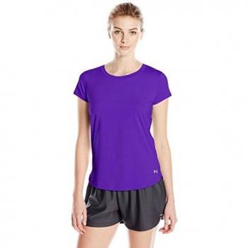 Under Armour Fly by tee Camiseta de Manga Corta, Mujer, Morado, XS