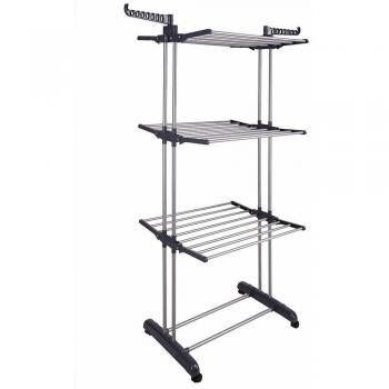 QUEEN ROSE Tendedero Tipo Torre, para Interior y Exterior, con alas Plegables
