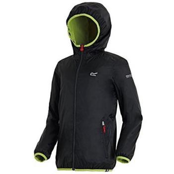 Regatta - Chaqueta Impermeable para niños, Infantil, Color Negro, tamaño Size 14/Size 15