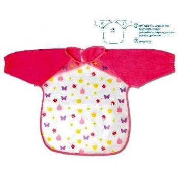 Kiokids 1818 - Babero con mangas, unisex, color rosa