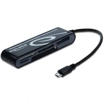Lector de Tarjetas OTG Micro USB 5 Ranuras Delock