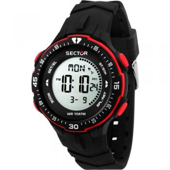 Sector EX-26 Digital Men's Watch 44mm 10ATM Silicone Strap