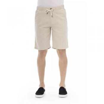 Baldinini Trend Beige Cotton Short - IT44 | XS
