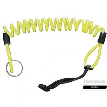 RADIKAL RKREM Cable Recordatorio Candado Disco, 130 cm, Universal Moto Scooter Bici