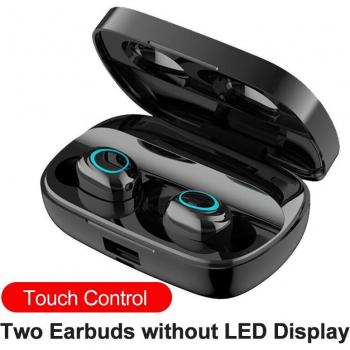 Auriculares Inalámbricos Bluetooth 5.0 TWS LED Deportivos Impermeables con Micrófono y Cancelación de Ruido