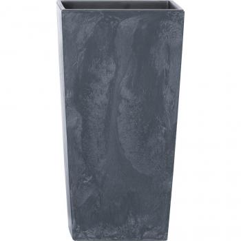 Maceta alta 16,3 L Prosperplast Urbi Square Effect de plástico con depósito en color Antracita