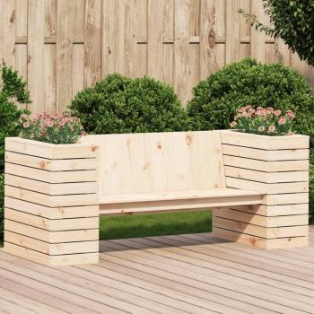 Solid Pine Planter Bench 167.5x60x65 cm