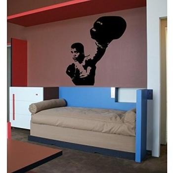 Stickers Mohamed Ali, plata, L 40cm x H 44cm