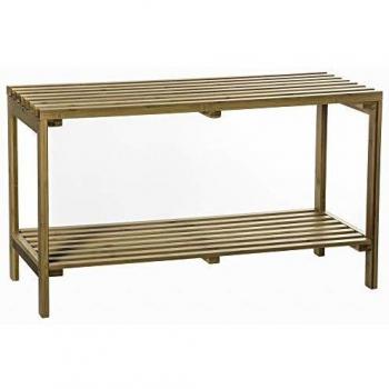 Estantería auxiliar de baño Miroytengo en color roble claro, dimensiones 78x46 cm