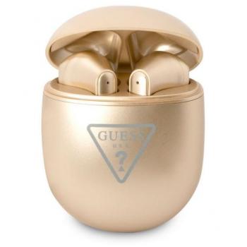 Auriculares TWS Guess Triangle Logo GUTWST82TRD - Dorado