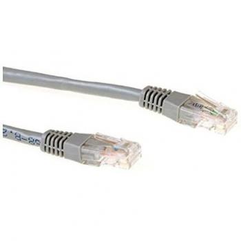 Cable de red Ethernet Cat6 1 metro U/UTP RJ45 Gris