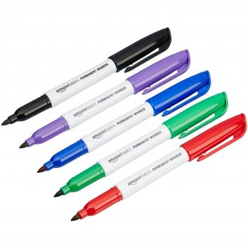 Amazon Basics, Rotuladores permanentes ,, Pack de 12