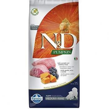 Farmina Natural Y Delicious - Farmina Natural & Delicious Calabaza Puppy Medium & Maxi Cordero, 12Kg