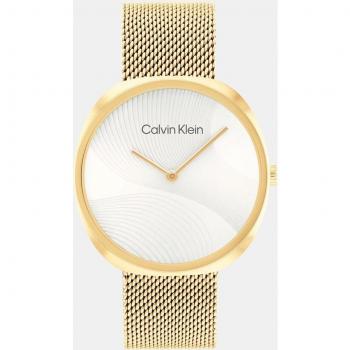 Calvin Klein Sculpt 25200246 Reloj Analógico de Mujer con Malla de Acero Dorado