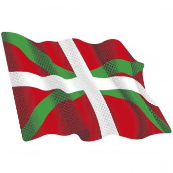 Artimagen Pegatina Bandera Ondeante Euskadi 80x60 mm.