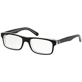 Polo 0PH2140 Monturas de gafas, Rectangulares, 54, Top Black On Crystal