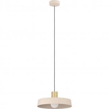 Lámpara Colgante Eglo Valdiola Angular 1xE27 Oro y Topo IP20