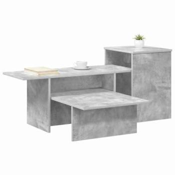 Mesa Consola Gris Concreto 91,5 x 35 x 38,5 cm Madera de Ingeniería