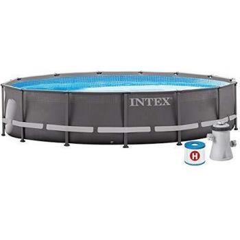 Intex 26702NP - Piscina desmontable redonda prism frame intex 305x76 cm con depuradora