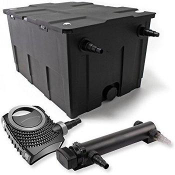 Kit de filtración SunSun 1 cámara para estanque de 60.000 l con clarificador UVC de 24 W y bomba NEO7000 de 50 W
