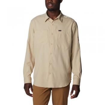 Camisa de hombre Columbia Silver Ridge™ Utility Lite manga larga beige claro - L