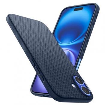 Funda Spigen Liquid Air TPU para iPhone 16 - Azul Marino