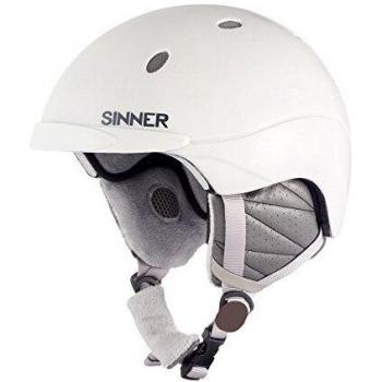 SINNER Titan - Casco de esquí, Color Blanco Mate, Talla M