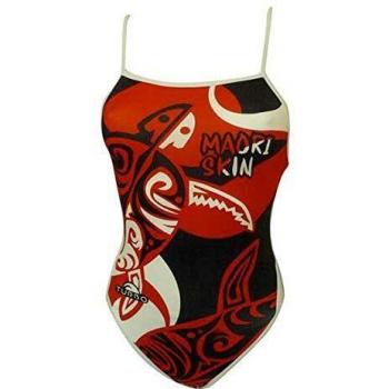 Turbo Traje De Baño Maori Skin Tattoo Rojo / Negro 3XL
