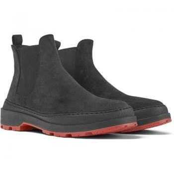 Camper Brutus Trek Men's Black Nubuck Chelsea Ankle Boots