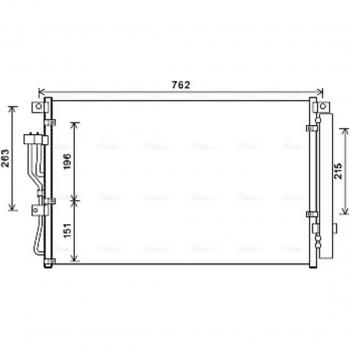 Condensador de aire acondicionado AVA COOLING HY5345D / PRASCO HY5345D