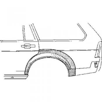 Panel lateral trasero izquierdo de reparación Van Wezel 5834147