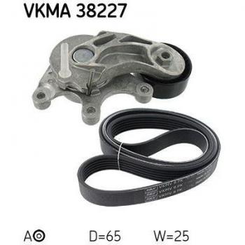 Juego de correas trapeciales poli V SKF VKMA 38227