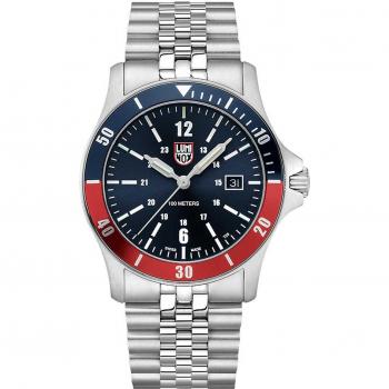Luminox XS.0914 Men's 42mm Sport Diver Watch - Blue/Red, 10ATM Water Resistant