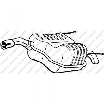 Bosal 185085 end silencer
