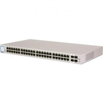 Ubiquiti UniFi US-48-500W Managed Gigabit Ethernet Switch with 48 Ports, 2 SFP, 2 SFP+, Power over Ethernet (PoE), 1U Rackmount - Silver
