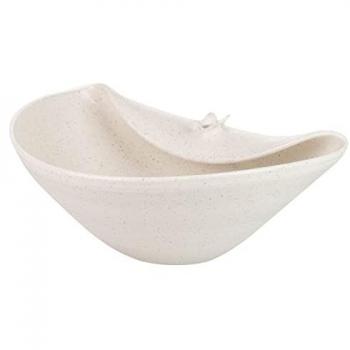 Espejo Centro Cerámica Beige Izmir 32x27x14 cm - Elegante y Duradero